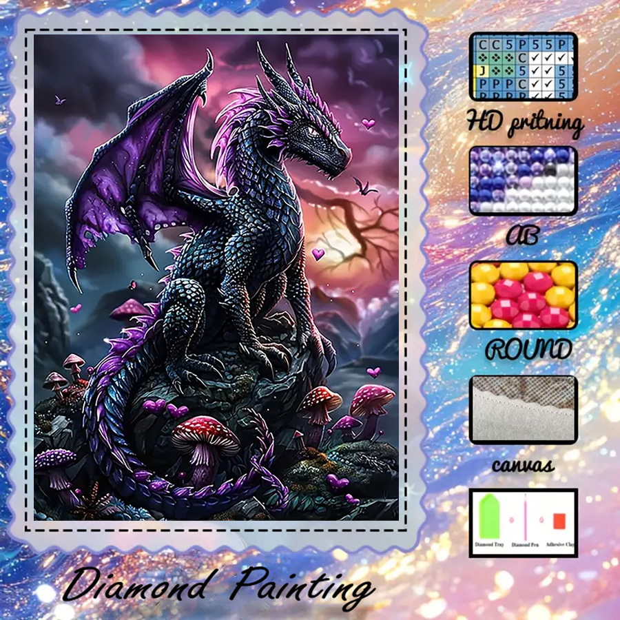 5D Diamond Painting Kit Full Drill - 1 шт. - 5D-DIY - Флокированная