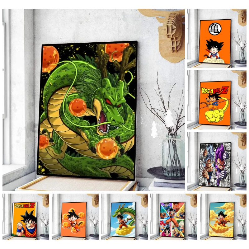 5D Diamond Painting Kit Full Drill - Набор для алмазной вышивки «Драгонболл Z: