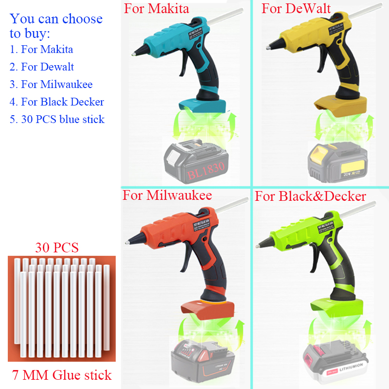 Hot Melt Glue Gun Cordless - Беспроводной пистолет для горячего клея 50