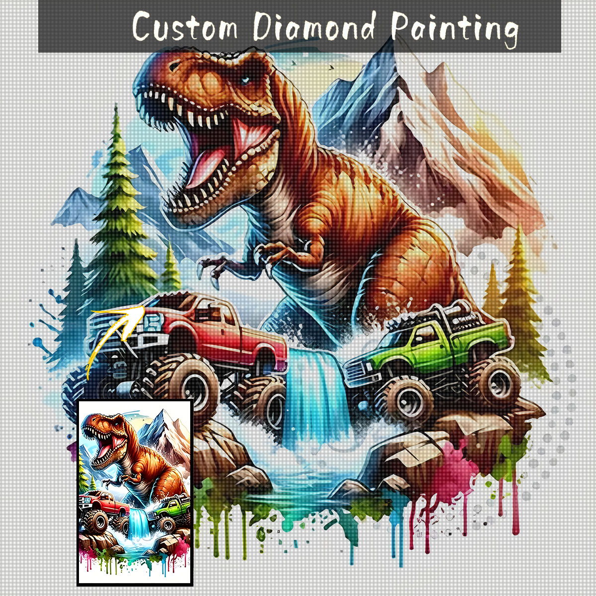 5D Diamond Painting Kit Full Drill - Набор для алмазной мозаики 5D с