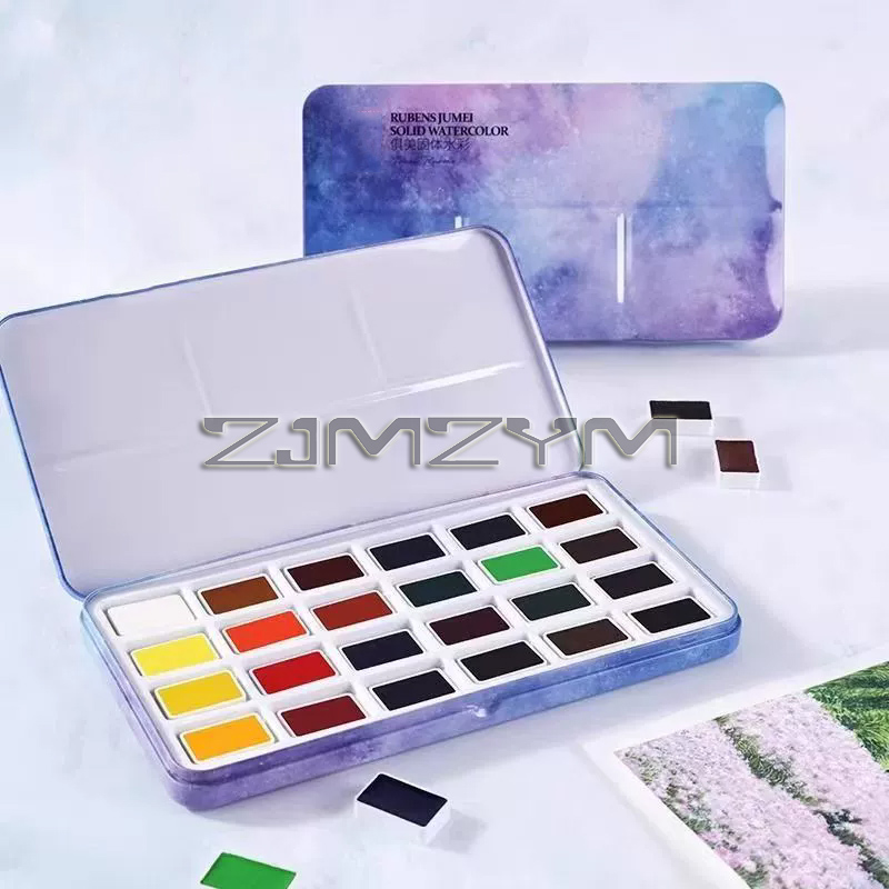 Watercolor Paint Set Solid Pigment - Набор акварельных красок, профессиональные акварельные краски
