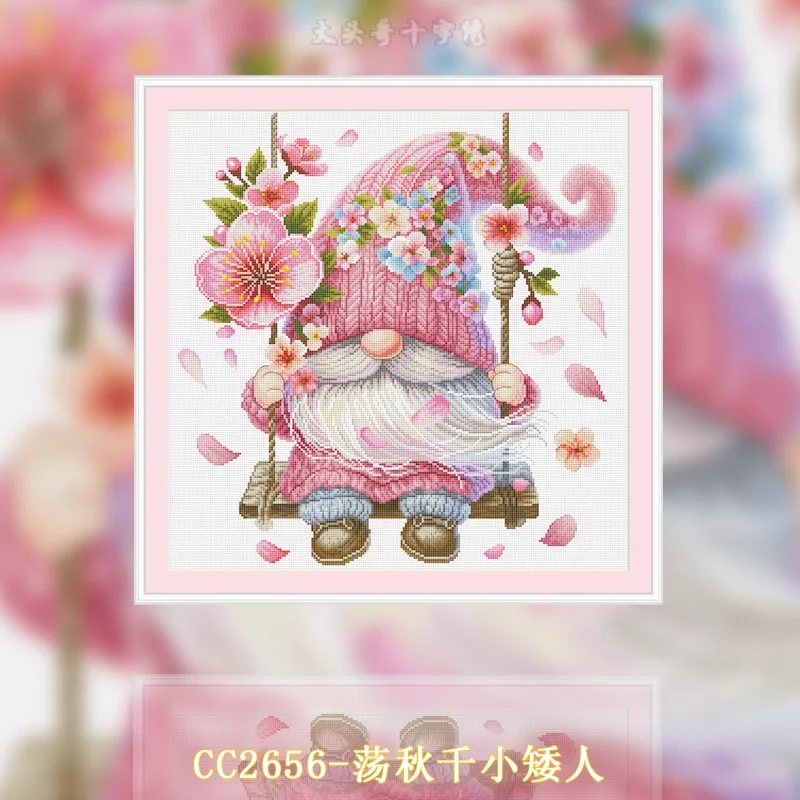 【CC2656- Swing Dwarf】Набор для – обзор и цена Cross Stitch Stamped Kits Beginners