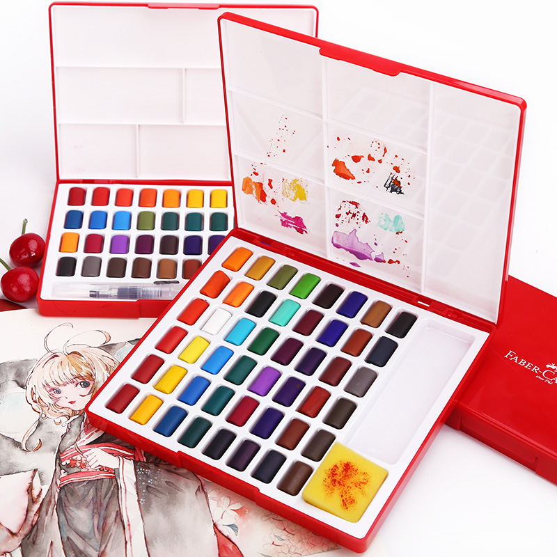 24/36/48 цветов, набор однотон – обзор и цена Watercolor Paint Set Solid Pigment