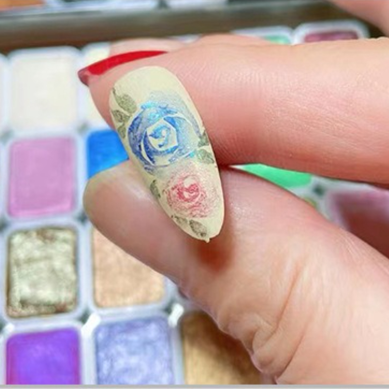 6-цветный водорастворимый мета – обзор и цена Watercolor Paint Set Solid Pigment