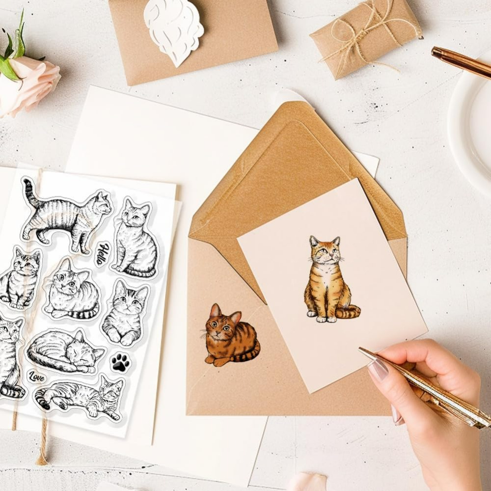 Прозрачные штампы с изображени – обзор и цена Clear Silicone Stamps For Card Making
